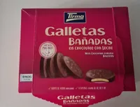 Galletas bañadas en chocolate con leche