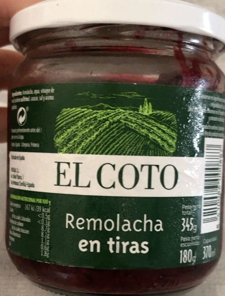 remolacha en tiras