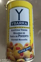 Aceitunas verdes rellenas de pimiento