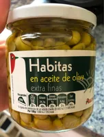 Habitas en aceite de oliva