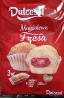 Madeleines à la fraise