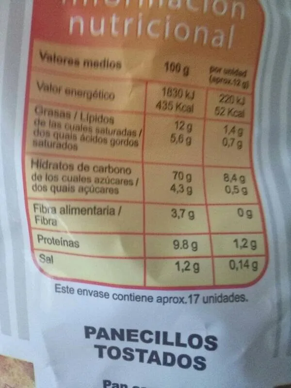 Panecillos tostados