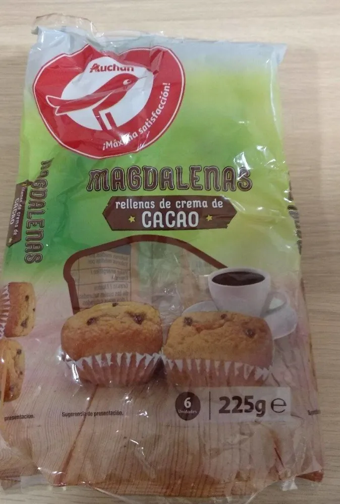 Magdalenas de cacao