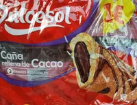 Caña rellena de cacao