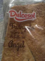 Triángulo relleno de cabello de ángel