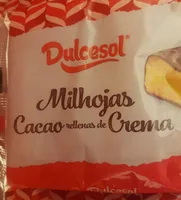 Milhojas Cacao rellenas de crema