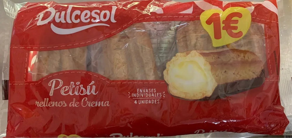 Petisú rellenos de crema
