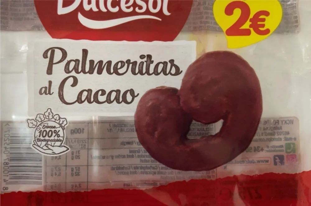 Palmeritas al cacao