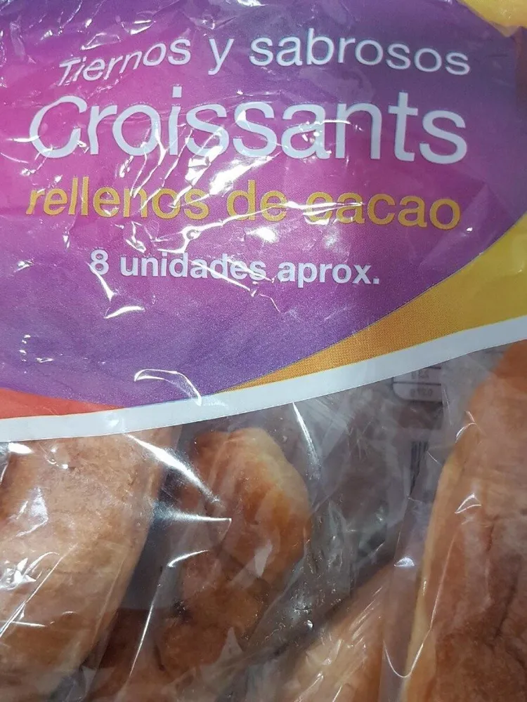 Croissants rellenos de cacao