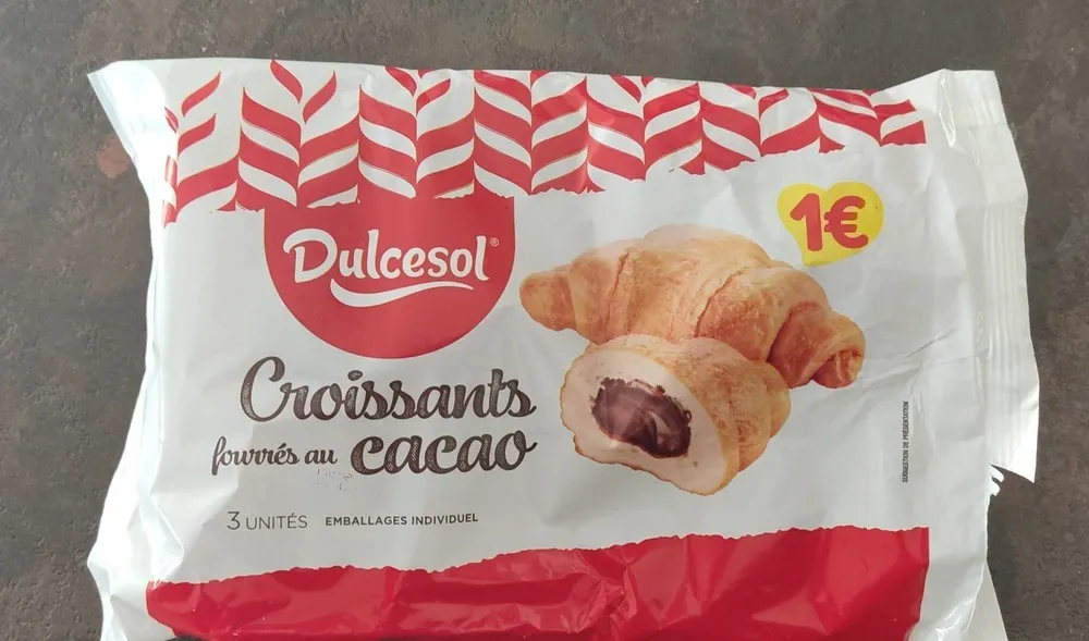 Croissants fourrés au cacao