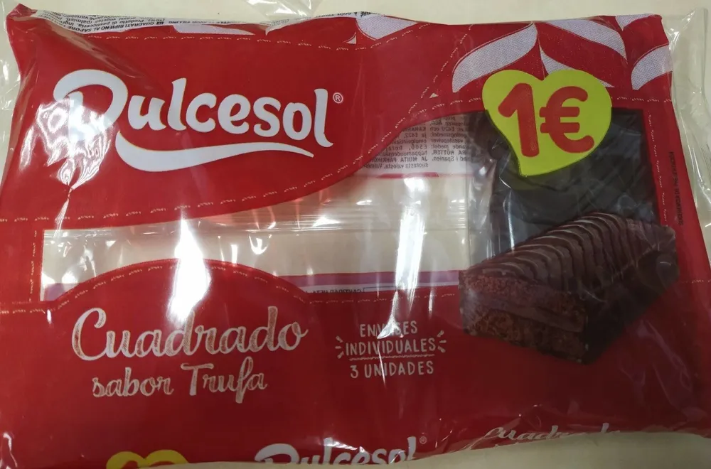 Cuadrado sabor trufa