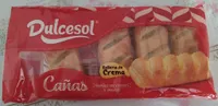 Cañas rellenas de crema