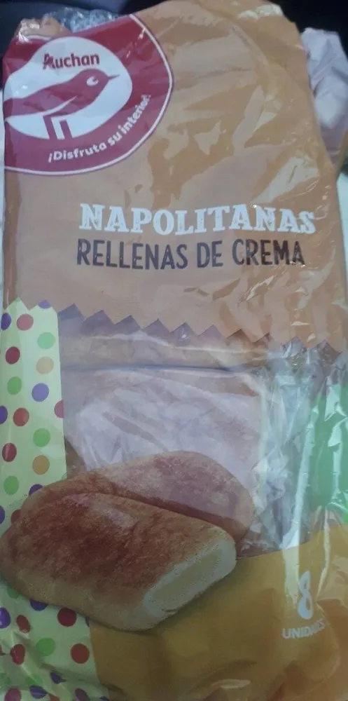 Napolitanas Rellenas de crema
