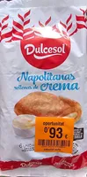 Napolitanas rellenas de crema
