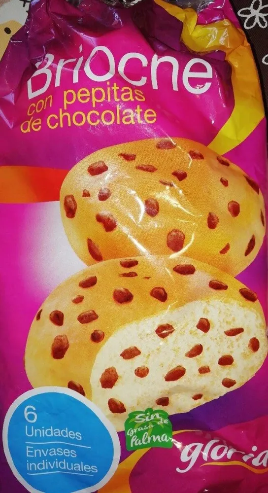 Brioche con pepitas de chocolate