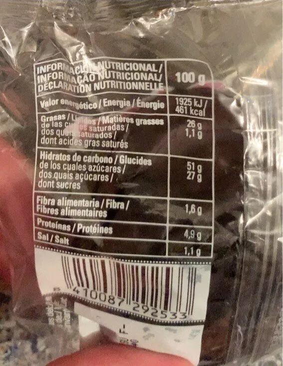 Mutting de cacao con pepitas de chocolate