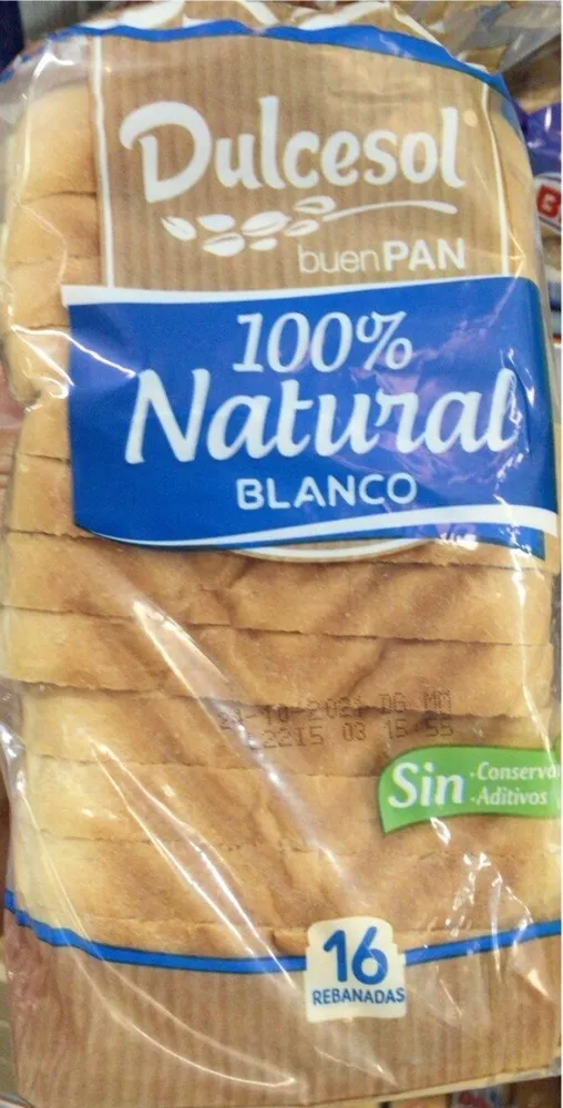 Pan 100% nTural blanco