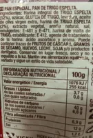 Pan de trigo espelta