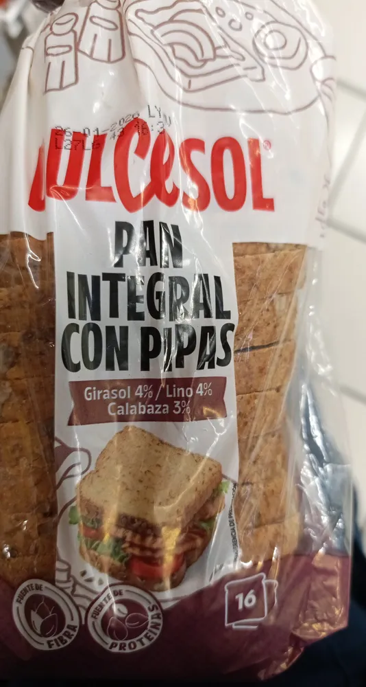 Dulce sol pan integral