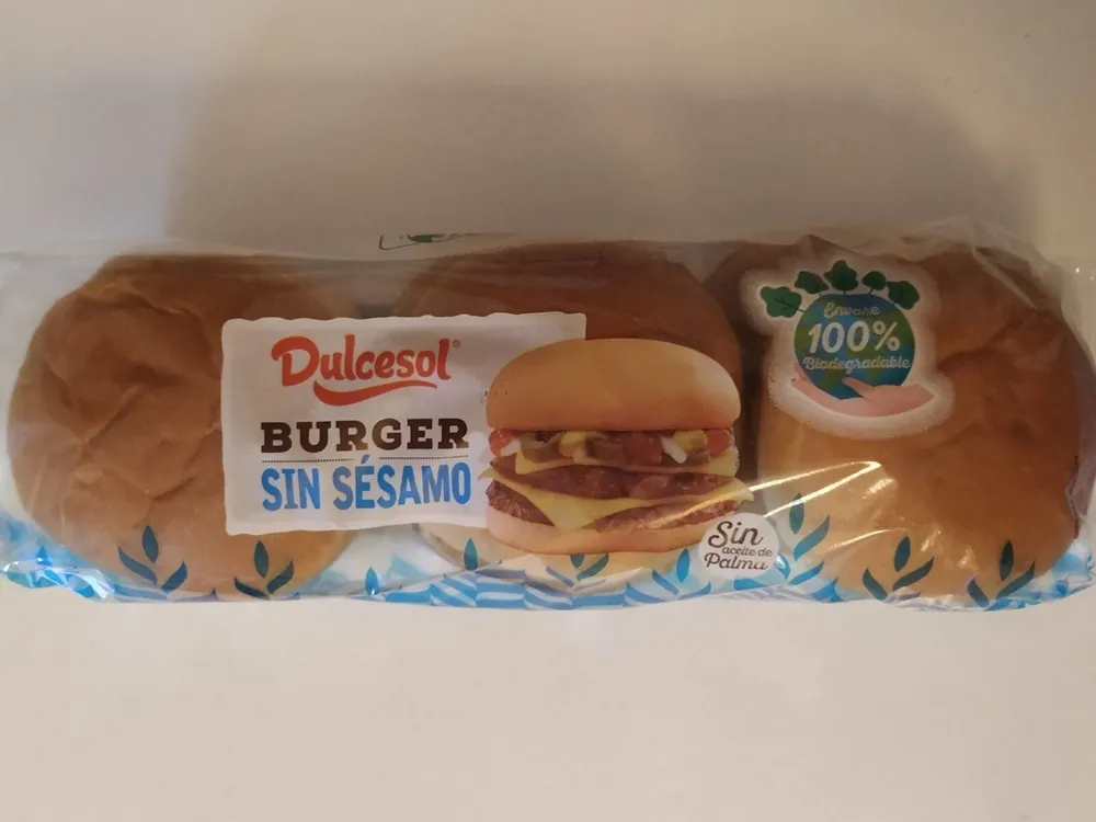 Pan Burger sin sésamo