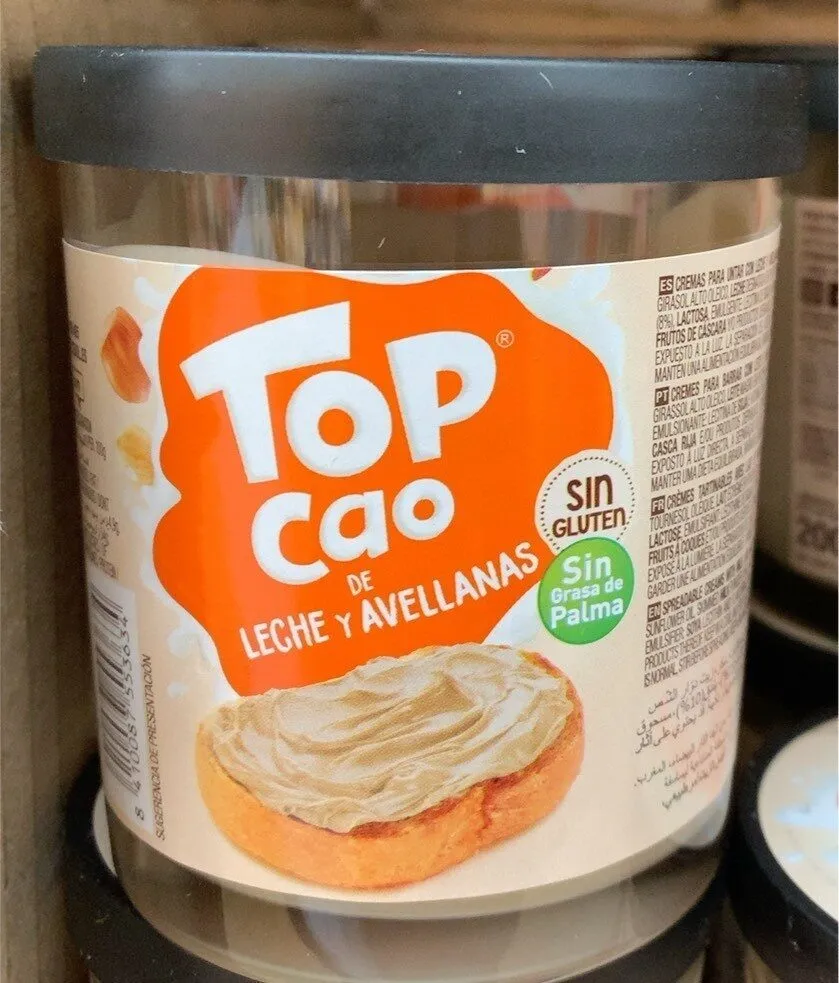 Top cao leche y avellanas