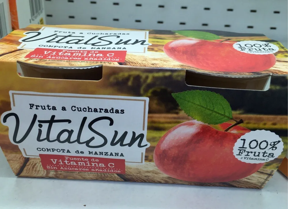 Compota de manzana vitalsun