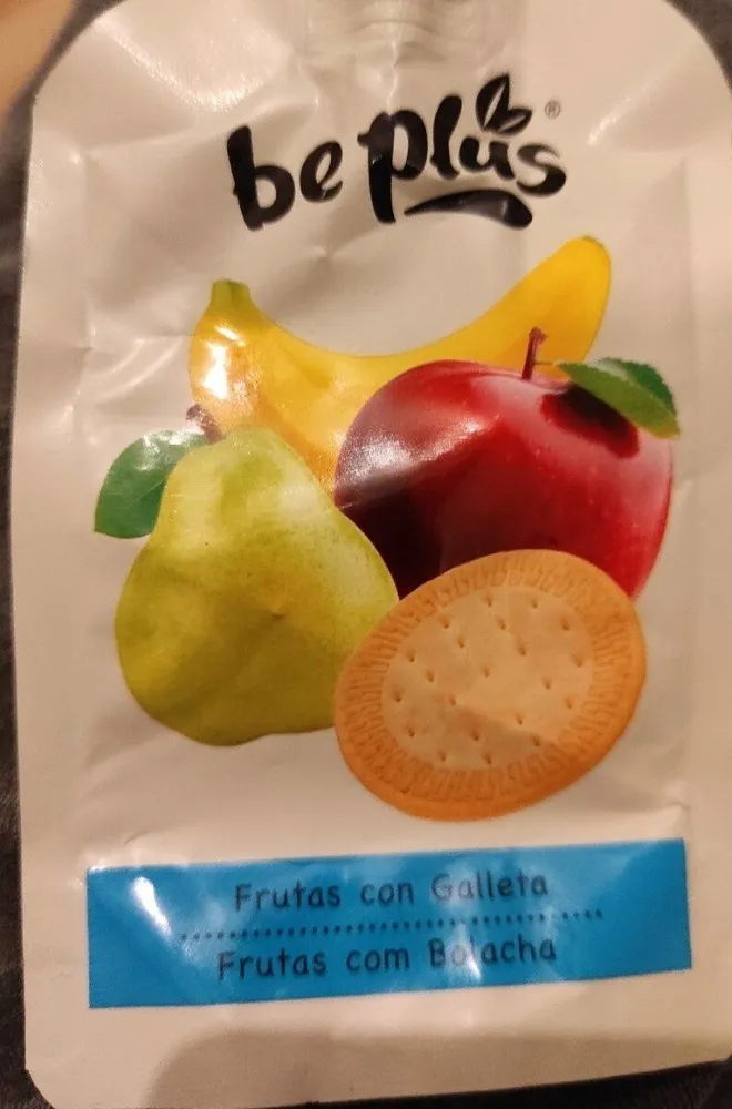 Frutas con galleta