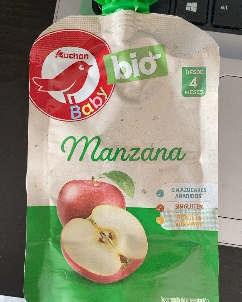 Puré de manzana ecológico