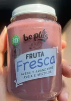 Fruta fresca avena y arandanos