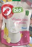 Postre lacteo con platano