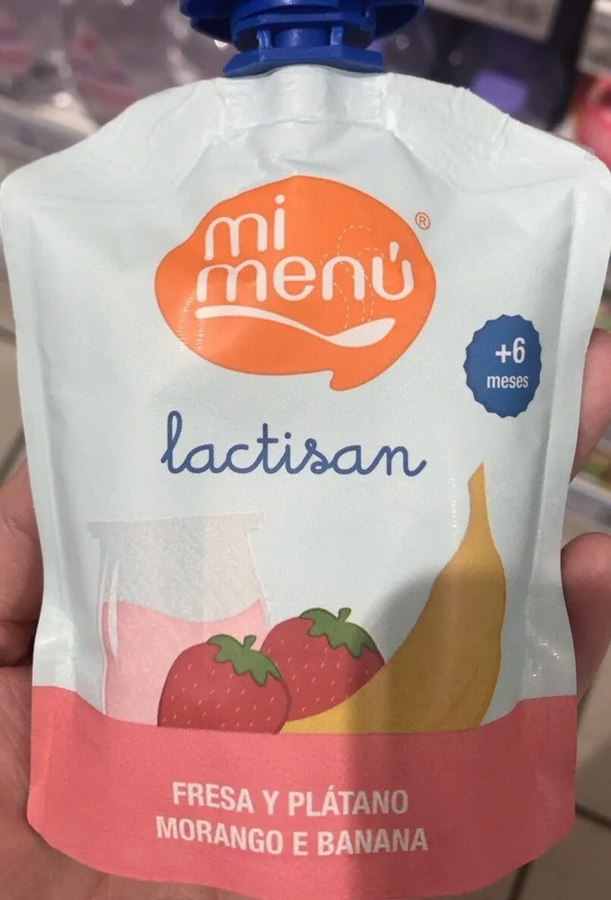 Lactisan fresa y plátano