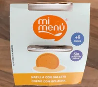Natilla con galleta