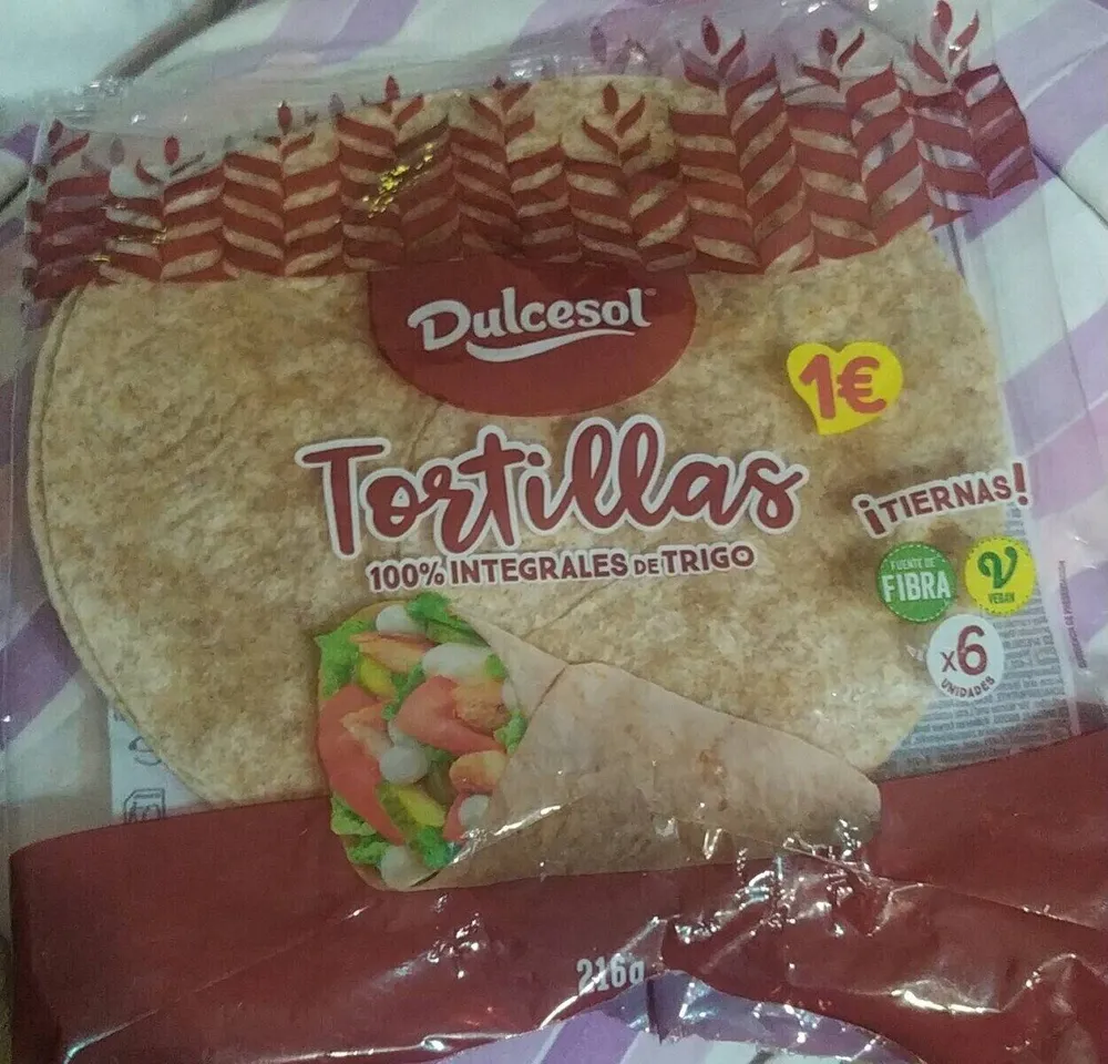 dulce sol tortilla integral