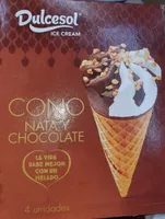 Cono nata y chocolate