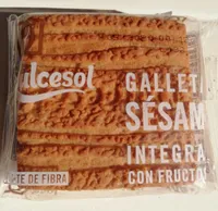 Galleta sésamo integral con fructosa