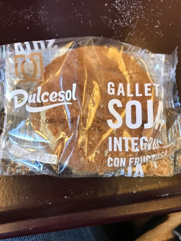 Galleta de soja integral con fructosa