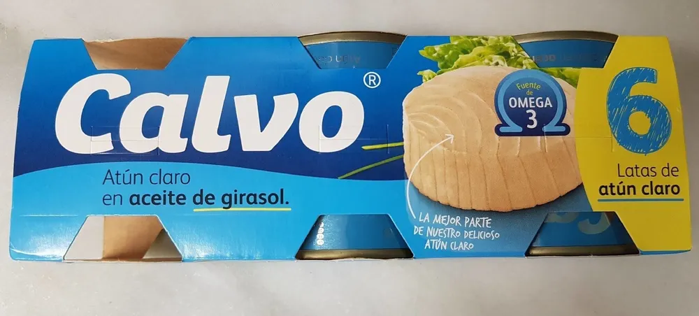 Atún claro aceite girasol latas