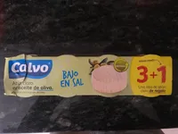 Atún claro en aceite de oliva bajo es sal