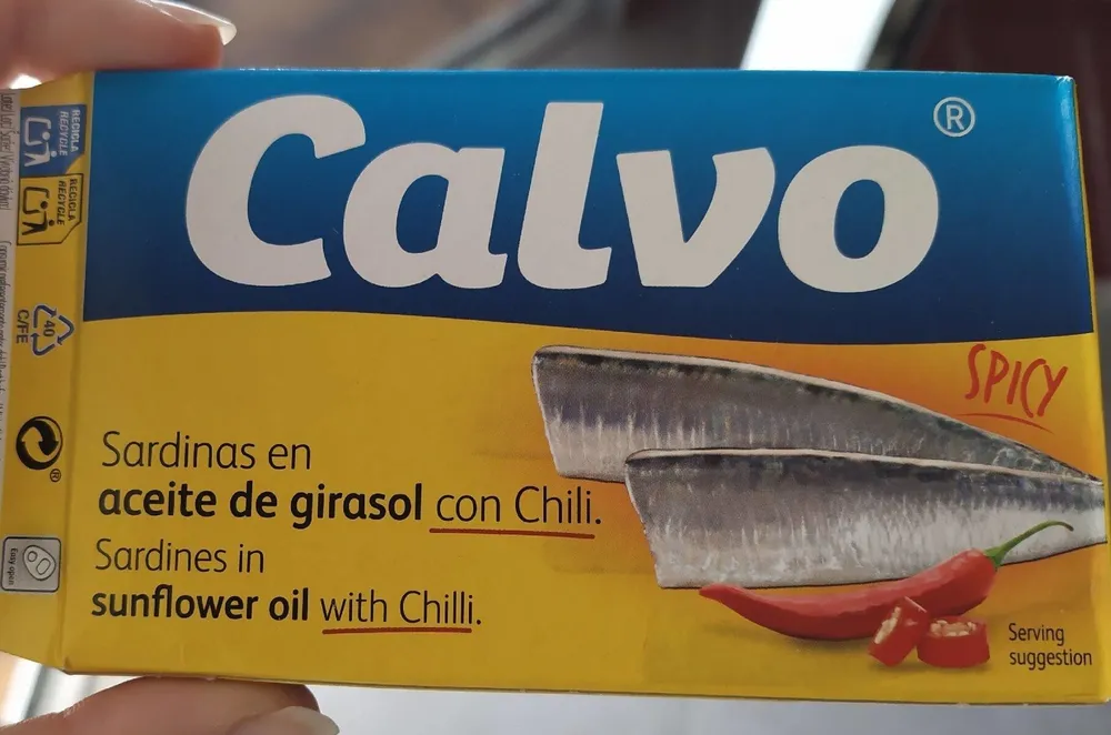 Sardinas en aceite de girasol con chili