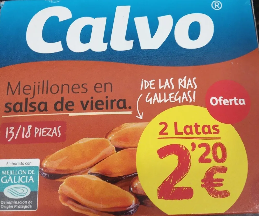Mejillones en salsa de vieira