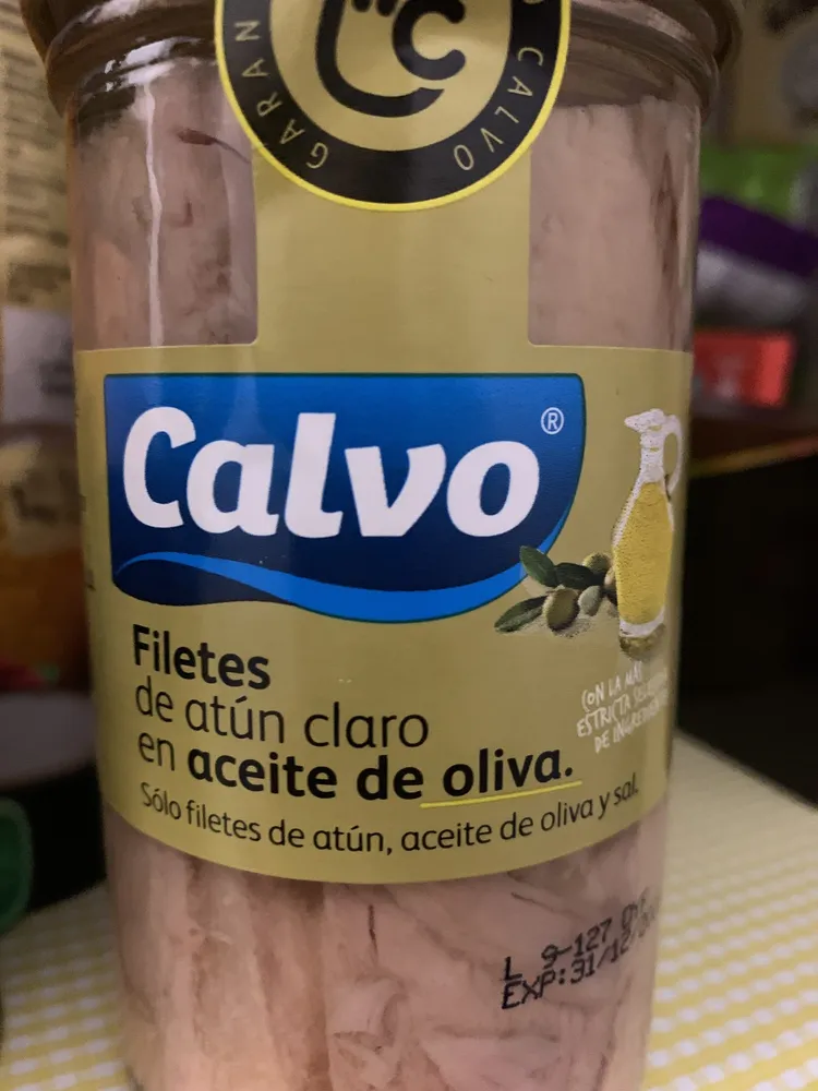 Filetes de atún claro en aceite de oliva