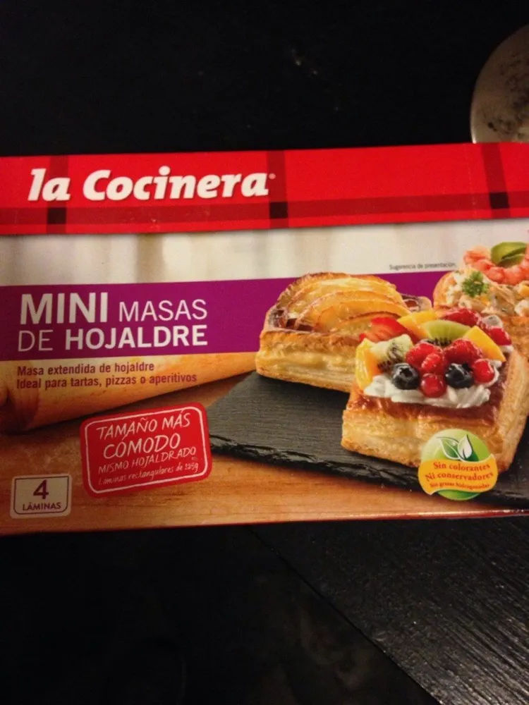 La cocinera mini masas de hojaldre