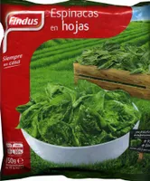 Espinacas en hojas congeladas "Findus"