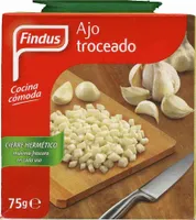 Ajo troceado congelado natural