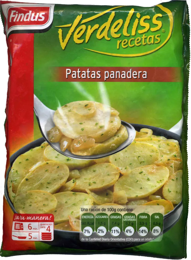 Verdeliss patatas panadera congeladas