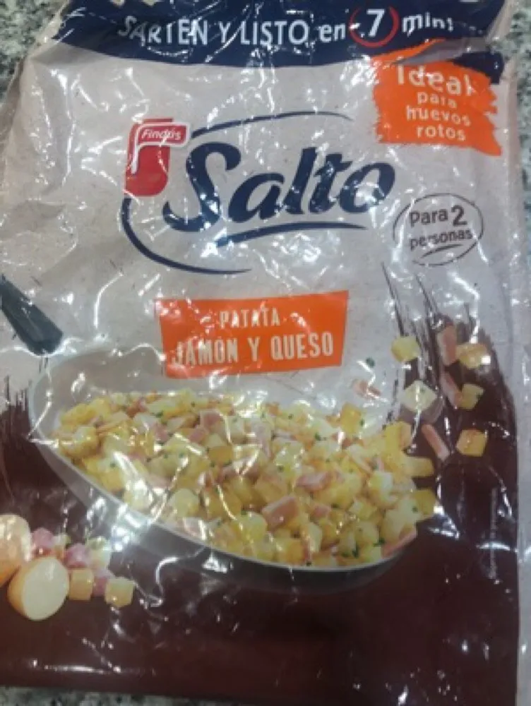 Patata con jamón y queso