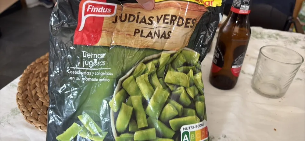 Judías verdes planas congeladas
