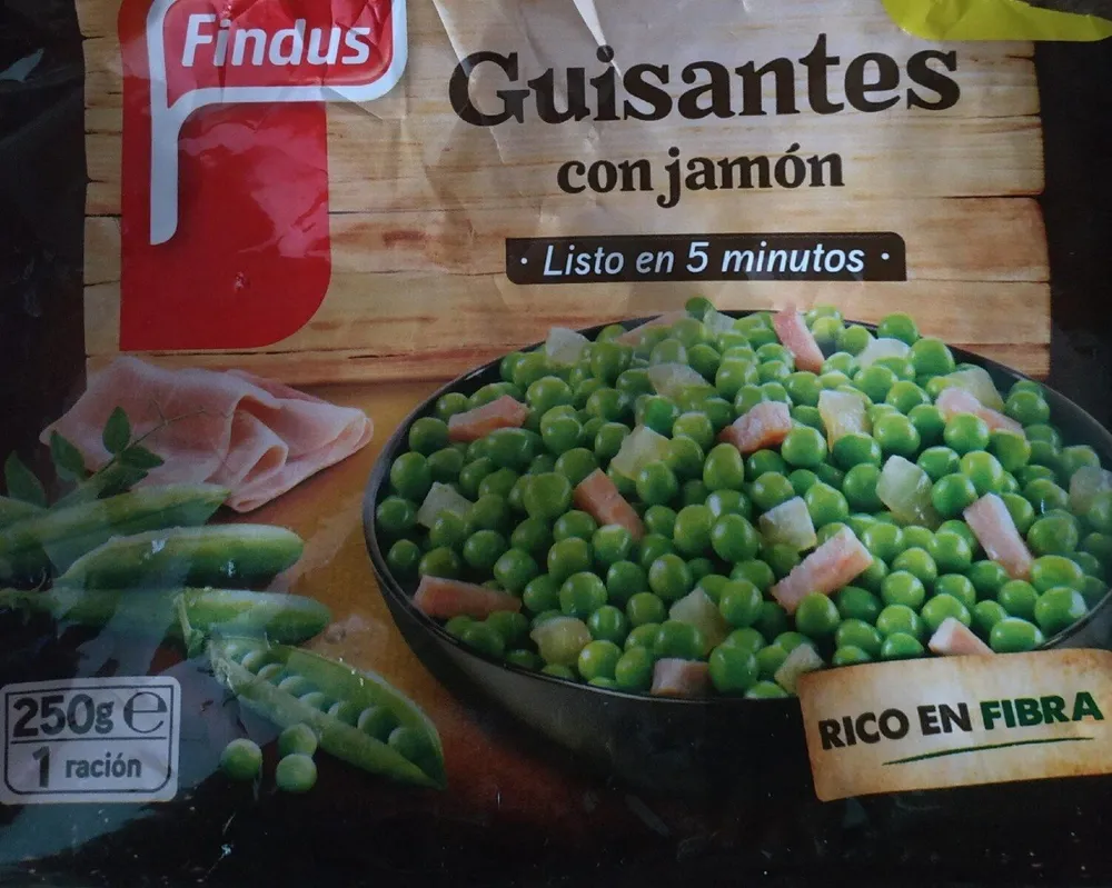 Guisantes con jamón