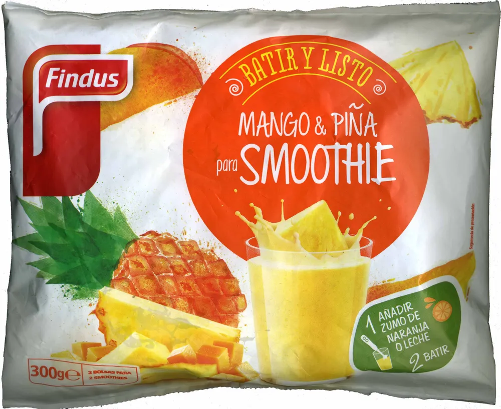 Mango y piña congelados