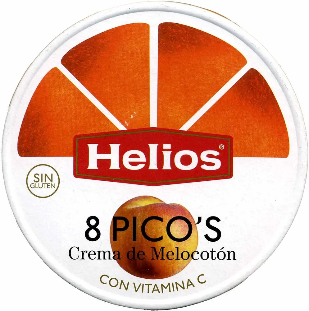 Picos de crema de melocotón
